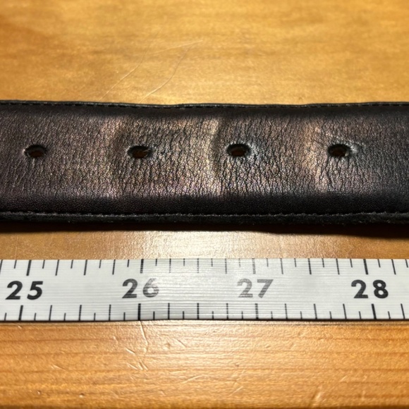 Coach Black Leather Belt with Gold Buckle - Picture 5 of 5